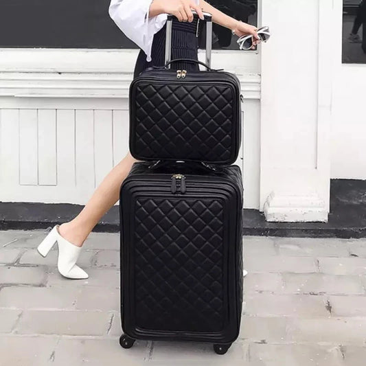 Fashionable PU Leather Suitcase